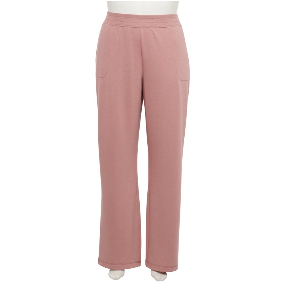NWT Tek Gear Stretch Fleece Pants Wide-Leg Pink Plus Size 4X